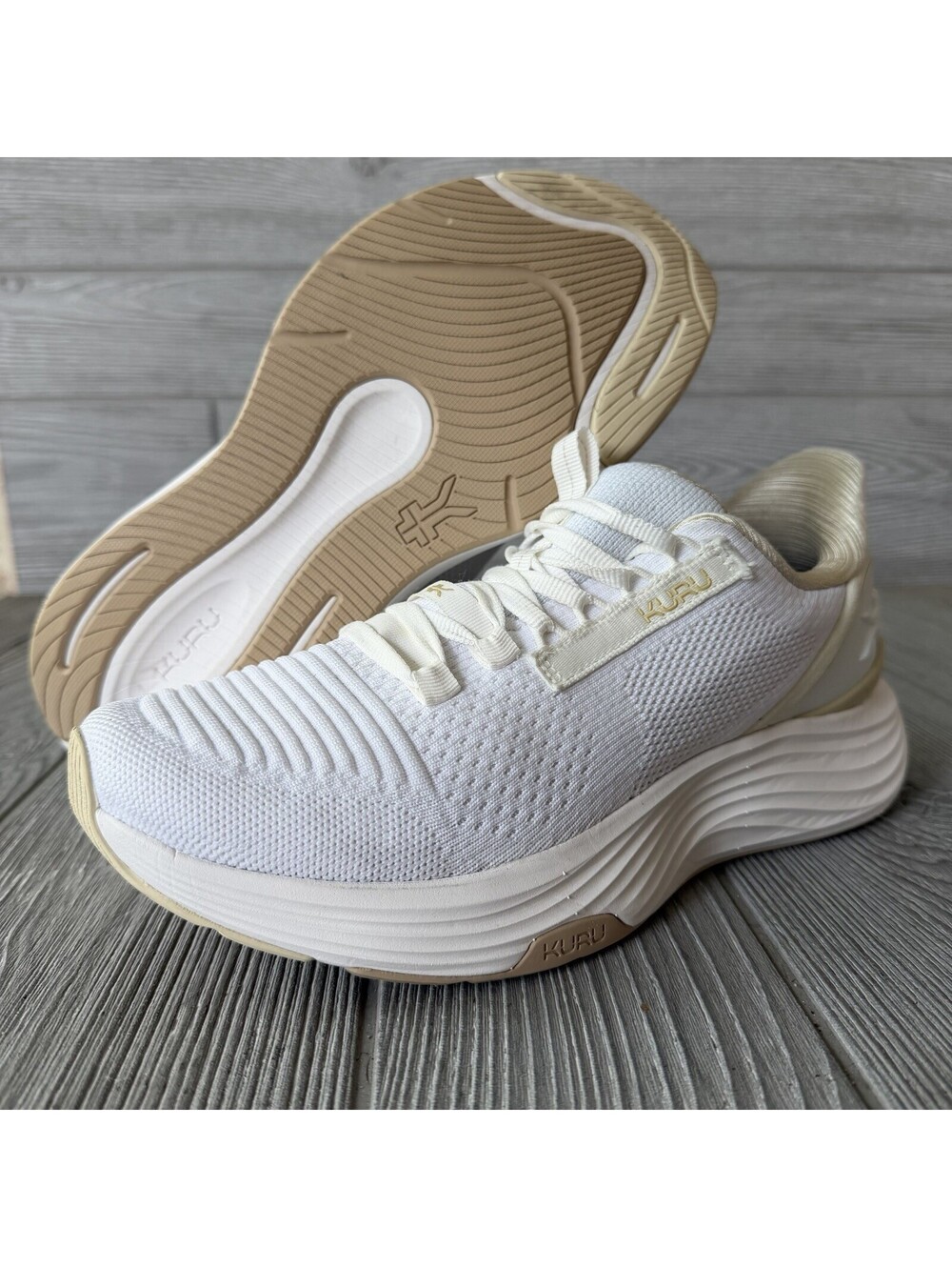 Kuru Atom 2 Womens Size 8.5D White Athletic Running Walking Shoes Sneakers